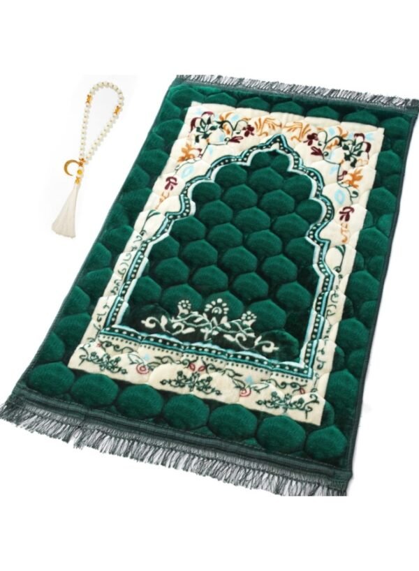 Premium Velvet Prayer Mat Set