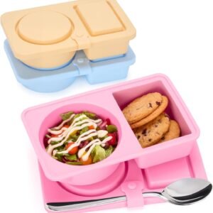 3-Pack Airtight Reusable Silicone Containers with Lids