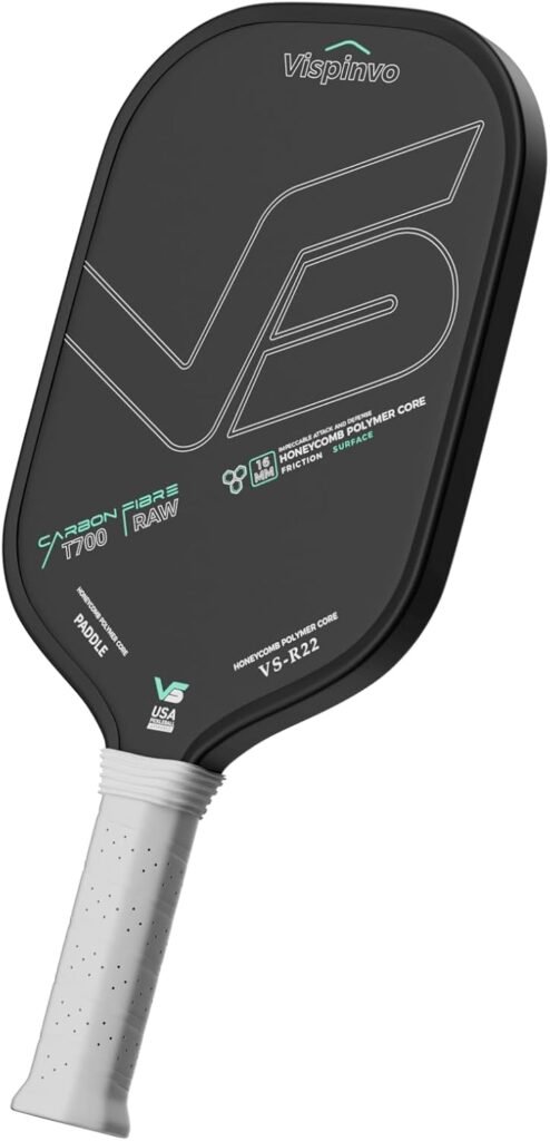 VISPINVO T700 Carbon Fiber Pickleball Paddles, USAPA, 16mm Power Core