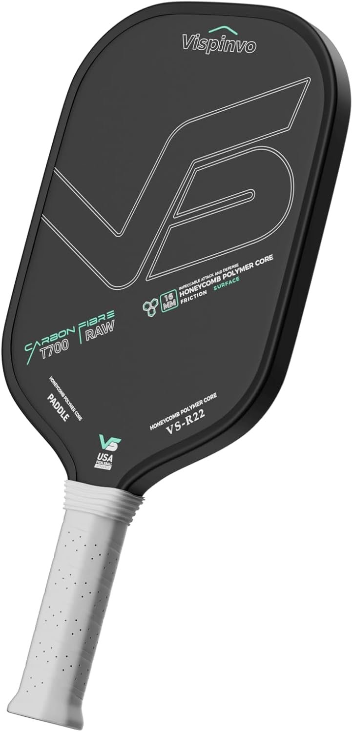 VISPINVO T700 Carbon Fiber Pickleball Paddles, USAPA, 16mm Power Core